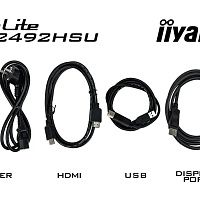 Монитор Iiyama ProLite XU2492HSU-B6 23.8", IPS, 100Гц, 0.4мс, черный