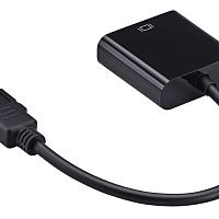 Переходник Buro [HDMI-M-VGA-F] HDMI m - > VGA f,  0.1 метра, черный [1478159]