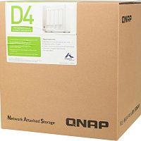 Сетевое хранилище NAS Qnap D4 4-bay настольный Cortex-A55