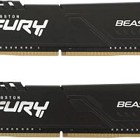 Оперативная память Kingston Fury Beast Black KF432C16BBK2/16 DDR4 - 2x 8ГБ 3200МГц, DIMM
