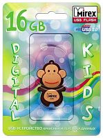 Флеш накопитель 16Gb Mirex Monkey [13600-KIDMKB16], USB 2.0 (коричневый)