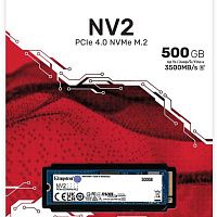 SSD накопитель Kingston SNV2S/500G NV2, M.2 2280, 500GB, NVMe, PCIe 4.0