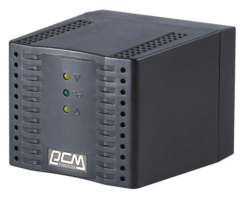 Стабилизатор напряжения Powercom TCA-3000, 3000VA/1500W, черный