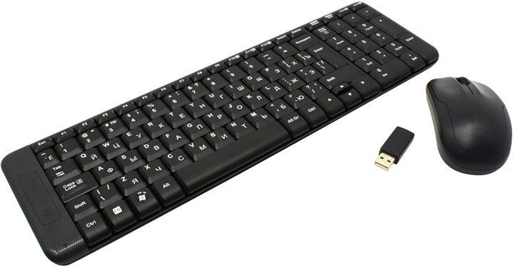 Комплект, клавиатура+мышь Logitech MK220 беспроводной [920-003169]
