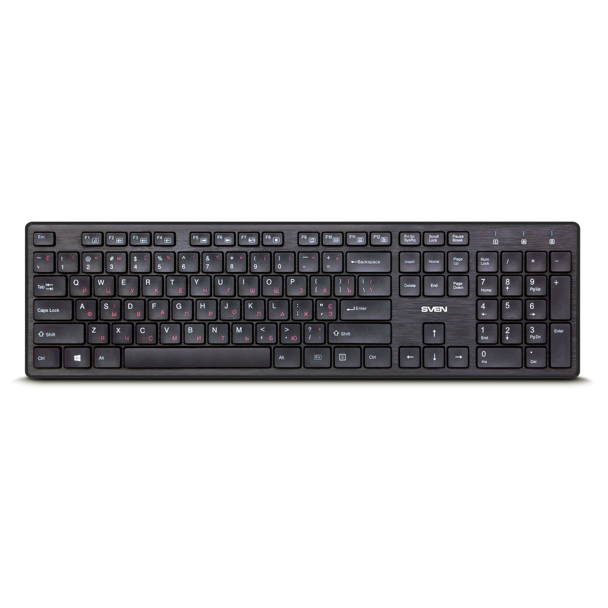 Беспроводная клавиатура SVEN KB-E5800W, черная