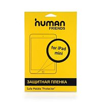 Защитная пленка Human Friends для экрана iPad mini, глянцевая (пленка,салфетка,пласт. карта д/накл.)