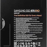 SSD накопитель 500GB Samsung 870 EVO MZ-77E500BW, 2.5", SATA III