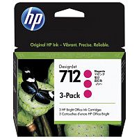 Комплект картриджей HP 712 [3ED78A] пурпурный (оригинальный, 3 х 29 мл)
