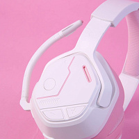 Игровые наушники беспроводные Dareu EH755 White-Pink