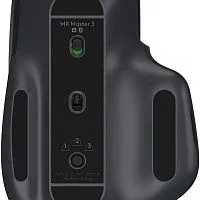 Мышь беспроводная Logitech MX MASTER 3, Bluetooth/Радио, Li-pol, графитовый [910-006199]