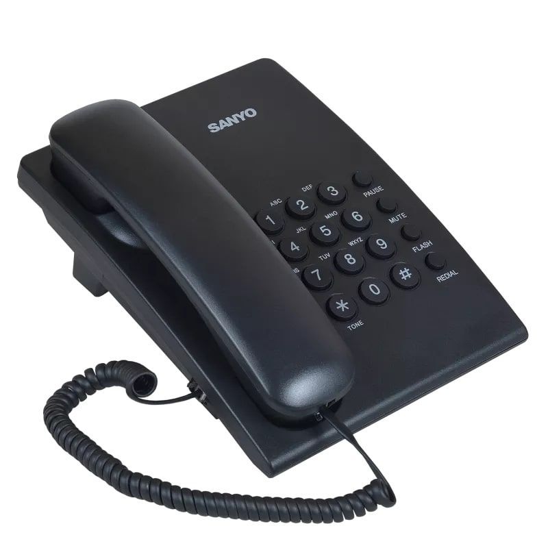 Телефон проводной Sanyo RA-S204B, черный
