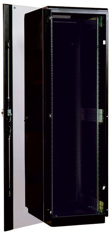 Шкаф серверный ЦМО ШТК-М-42.8.10-1ААА-9005 (42U 800x1000мм пер.дв.стекл 2 бок.пан. 550кг)