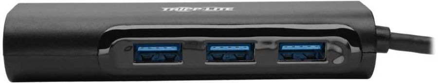 Порт-репликатор Tripplite [U460-003-3A1GB], черный, USB Type-C - > RJ-45 + USB 3.0 * 3шт 