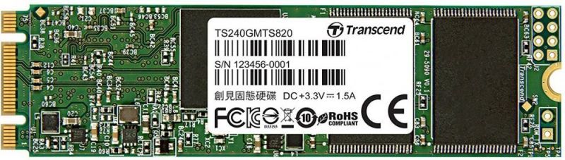 Накопитель SSD 240GB Transcend TS240GMTS820S, SATA III M.2 2280 