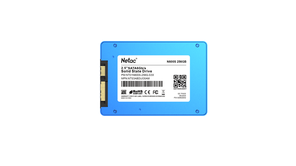 SSD накопитель Netac N600S 2.5 SATAIII 256GB