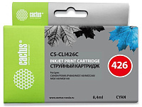 Картридж Cactus CS-CLI426C голубой (8.4мл) для Canon Pixma MG5140/5240/6140/8140/MX884