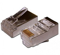 Коннекторы Lanmaster TWT-PL45/S-8P8C FTP кат.5E RJ45 серебристый, упаковка: 100 штук