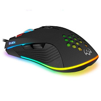 Игровая мышь SVEN RX-G850, 7+1кл, 6400 DPI, RGB подсветка  [SV-019297]