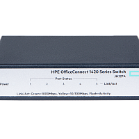 Коммутатор HPE OfficeConnect 1420, (неуправляемый,  порты 5*1000Base-T(Gigabit Ethernet)