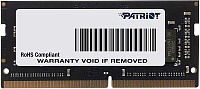 Модуль памяти DDR4 8GB PATRIOT Signature PSD48G266681S, 2666MHz, SO-DIMM