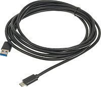 Кабель Buro USB Type-C m - USB m, 3м, 3A, черный [bhp usb-tpc-3]