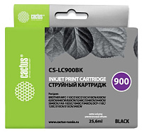 Картридж Cactus CS-LC900BK черный (25.6мл) для Brother DCP-110/115/120/MFC-210/215/FAX-1840
