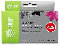 Картридж Cactus CS-CLI426M пурпурный (8.4мл) для Canon Pixma MG5140/5240/6140/8140/MX884
