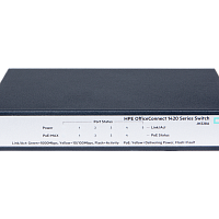 Коммутатор HPE OfficeConnect 1420 (неуправляемый, 5*1000Base-T(Gigabit Ethernet) PoE)