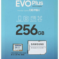 Карта памяти microSDXC 256Gb Samsung EVO Plus UHS-I U3 V30 A2 + Adapter [MB-MC256KA]