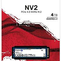 SSD накопитель Kingston NV2 SNV2S/4000G 4ТБ, M.2 2280, PCIe 4.0 x4, NVMe, M.2